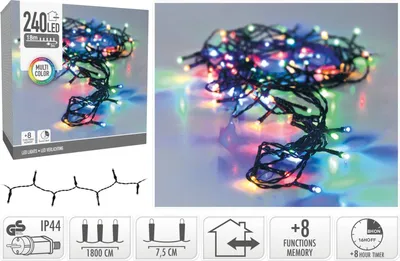 Immagine prodotto di Lichterkette 240 LED Timer multicolore