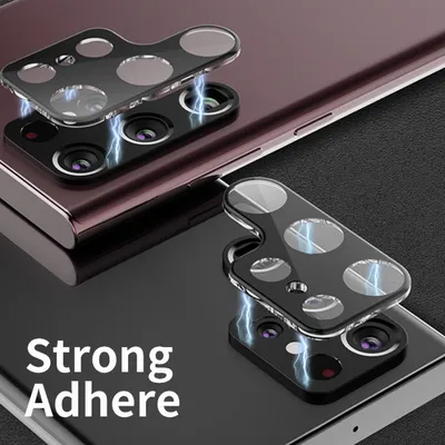 Produktbild von 4x Kamera 9H Panzerhartglas für Samsung Galaxy S24 Ultra 3D KLAR Schwarzes ECHTES TEMPERED Panzerglas Kameraglas Kamerhartglas Kameraschutzglas Schutzglas Schutzfolie Panzerfolie