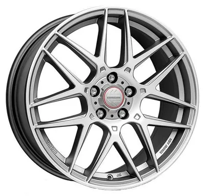 Produktbild von ALUFELGE MOMO Competizione 8x19 5x112 ET 45 MATT TITAN SILVER POLISHED