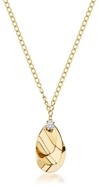 Immagine prodotto di Elegante collana placcata in oro con fiore di cristallo BOM02