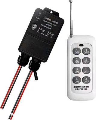 Obrázek produktu pro RF 433Mhz outdoorové relé + ovladač - 220V / 30A, dosah až 500m