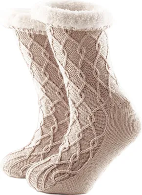 Produktbild von Textino Haussocken Ellis 22x18x10 cm Beige