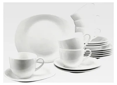 Produktbild von Kaffeeservice weiß 18-tlg aus Porzellan