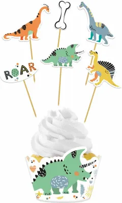Produktbild von Little Dino Cupcake Set 12-teilig