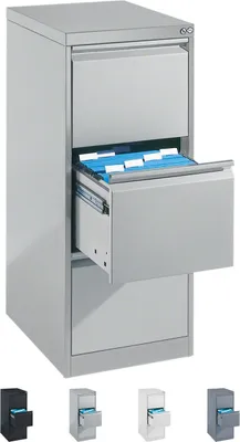 Produktbild von Hängeregistraturschrank mit 3 Schubladen Hängeregister 104x43x59 cm Einbahnig
