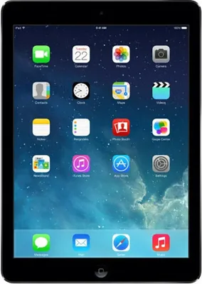 Produktbild von Apple iPad AirMD785FD/A 24,6 cm (9,7 Zoll) (IPS-Technologie (In-Plane-Switching), Retina-Display) 16 GB Tablet-PC - Apple A7 1,30 GHz Prozessor - Grau - iOS 7 - Multi-Touch 2048 x 1536 Display - Bluetooth - LED Hintergrundbeleuchtung - Slate