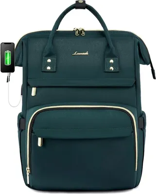 Produktbild von Wasserdichter LOVEVOOK Damen-Rucksack mit 15,6 Zoll Laptopfach und USB-Ladeanschluss