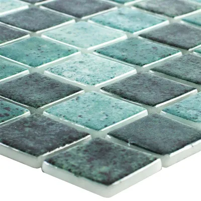 Produktbild von Glas Schwimmbad Mosaik Baltic Grün 25x25mm