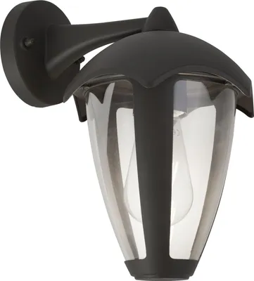 Produktbild von Außenwandlampe Aluminium E27 IP44 H: 26 cm Anthrazit Modern Wandleuchte außen