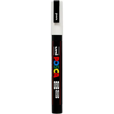 Produktbild von Uni-Ball uni POSCA PC-3M, Schwarz, Weiß