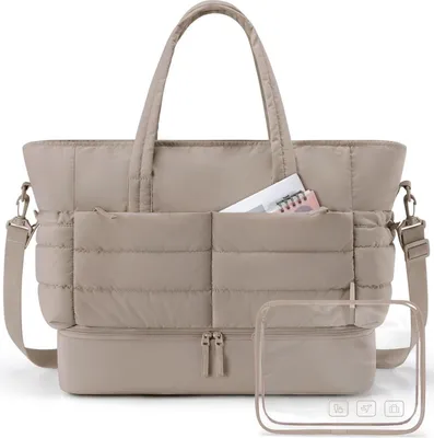 Image de Sac de voyage pour femmes 38l Weekender Sac de sport avec compartiment à chaussures et trousse de toilette IATA