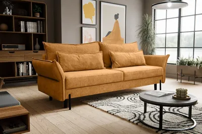 Produktbild von Kaiser Möbel Schlafsofa Volio mit Bettzeugcontainer Golden