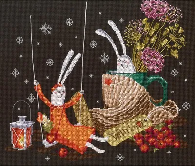 Produktbild von RTO Kreuzstich-Set „Wunder“ m646, Stickvorlage, 27 x 23,5 cm