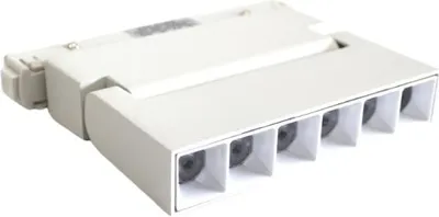 Image de Projecteur LED sur Rail Magnétique 48V DC 6W BLANC Orientable - Blanc Neutre 4000K - 5500K