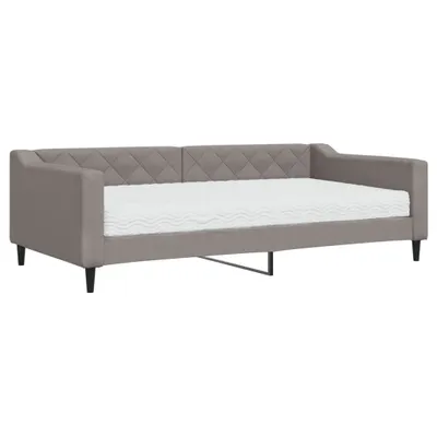 Immagine prodotto di Divano Letto con Materasso Tortora 100x200 cm in Tessuto