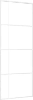 Obrázok produktu pre posuvné dvere vidaXL ESG Matné sklo a hliník 76x205 cm Biele