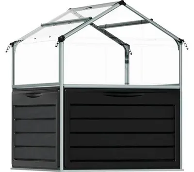 Image de Serre de jardin carré potager 1.4m² argent - Palram - 701808 - plant inn