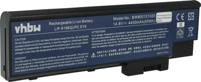 Produktbild von vhbw Akku kompatibel mit Acer Aspire 5601AWLMi, 3682WXC, 5602, 5600AWLM, 3661, 5600, 3661WLMi, 5601, 3682 Notebook (4400 mAh, 14,8 V, Li-Ion)