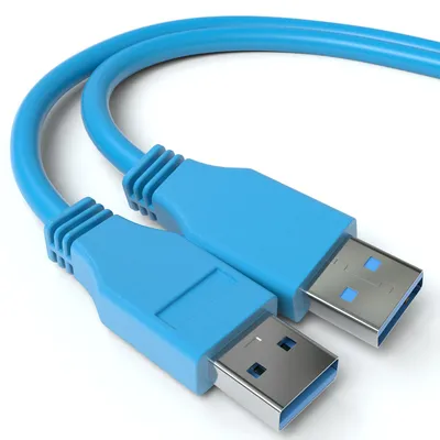 Produktbild von USB Kabel A Stecker / A Stecker USB 3.0 blau 0,5m
