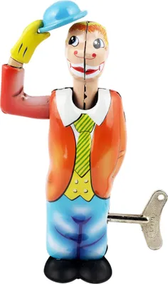 Produktbild von Blechspielzeug Clown Jonny Zirkus Figur Hut Blechclown
