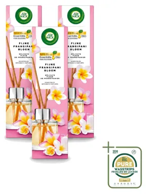 Productafbeelding van 3 x Air Wick geurstrips Zachte Frangipani-bloem - 40 ml - Voordeelverpakking - 3 stuks