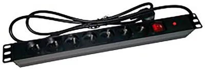 Obrázek produktu pro Alantec PZ071U, 1,8 m, Vnitřní, Černá, 7 AC zásuvky / AC zásuvek, 3500 W, 16 A