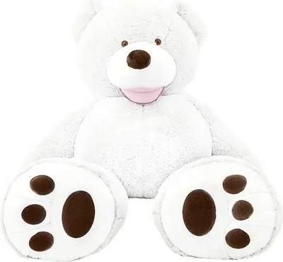 Produktbild von Riesen Teddybär Kuschelbär 190 cm Groß XXL weiß Plüschbär Kuscheltier samtig weich