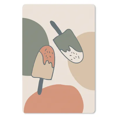 Produktbild von MuchoWow® Mauspad Mousepad Sommer - Pastell - Eiscreme 18x27 cm - Mousepads - Maus Mat - Pad - Mausunterlage