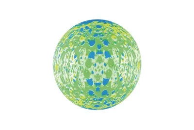 Immagine prodotto di Palla gonfiabile con schizzi diametro 22 cm 3 colori in rete