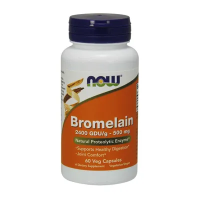 Produktbild von NOW Foods Bromelaina 500mg 60 vkaps