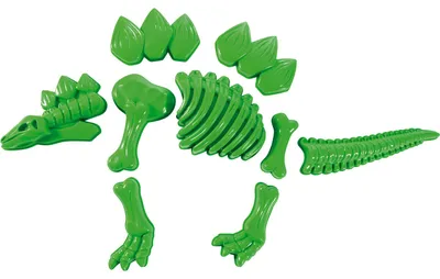 Obrázok produktu pre EDUPLAY 160309 Formičky do piesku Stegosaurus, zelené, 9 kusov (1 sada)