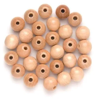 Produktbild von Glorex Holzperle natur 8 mm - 80 Stück