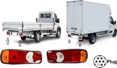 Image de Feu arrière Complet Nouveau Paire Gauche + Droite Convient pour Renault Master Trafic