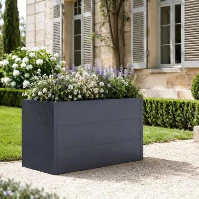 Immagine prodotto di Aiuola rialzata interamente in metallo, modello HPG02, dimensioni 150 x 77 x 75 cm