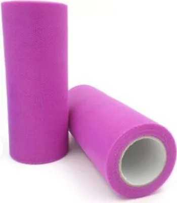Image de Tulle 2 rouleaux Tulle multicolore au mètre, Rouleau de tissu Tulle, 15cm x 90M ruban de tulle Tulle décoratif, Rouleau de tulle pour le bricolage Tutu Jupes Mariage Fête Décoration