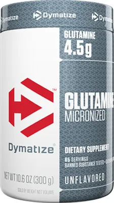 Image de DYMATIZE Glutamine en poudre Acide aminé micronisé 100% L-Glutamine 400 g