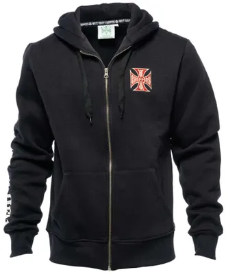 Produktbild von West Coast Choppers Zip Hoody El Diablo, Farbe:schwarz, Größe:M