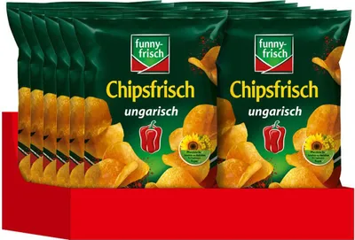 Productafbeelding van Funny Frisch Chips, Hongaars met gerookte paprika, 40g, 12 stuks per pak