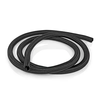 Produktbild von Nedis CMSL0015BK200, Kurvenförmige Kabelrinne, 2 m, Nylon, Schwarz