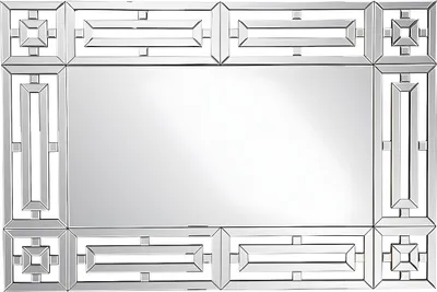 Produktbild von Wandspiegel aus Edelstahl - B 120 x H 80 cm- LOAYE