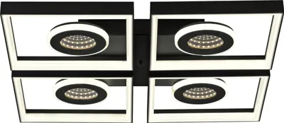 Image de Paul Neuhaus LED Plafonnier Traforo 53 cm blanc chaud/blanc froid à intensité variable