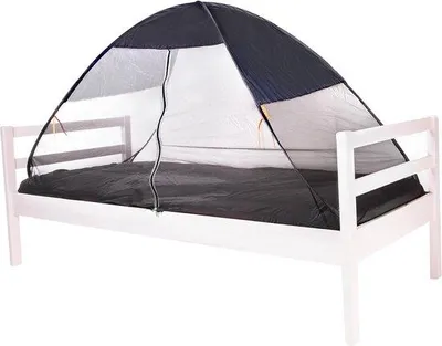 Obrázok produktu pre Dvojmiestny stan s sieťou proti hmyzu, 200 x 90 x 110 cm, sivý, ľahký
