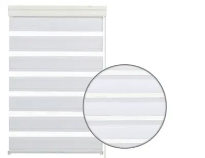 Produktbild von Gardinia Doppelrollo mit Kassette weiß 60 x 160 cm