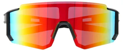 Produktbild von Sonnenbrille "extra Schnell" - Schwarz / Rot verspiegelt, KI-generiertes Bild