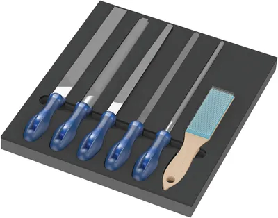 Image de Wera 9783 Schaumstoffeinlage Pferd Feilen Set 1