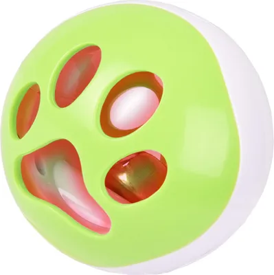 Produktbild von Flamingo Katzenspielzeug LED Ball Rango grün/weiß