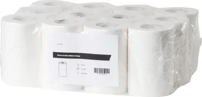 Produktbild von Putzrolle mini | Zellstoff | 1-lagig | 19 cm | 24 Putztuchrollen | weiß