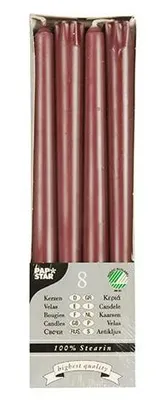 Produktbild von 870x PAPSTAR Leuchterkerzen Ø 2,2 cm creme aus 100 % Stearin | Packung (8 Stück)
