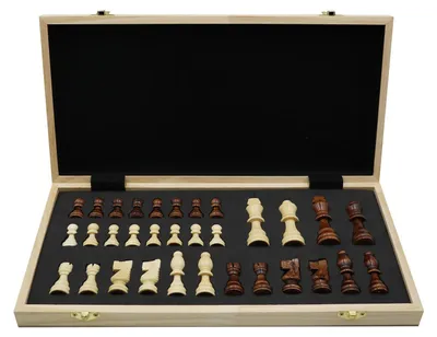 Immagine prodotto di Omgoods - Scacchiera in legno pieghevole per bambini e adulti