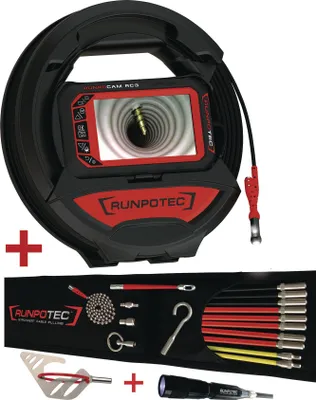 Image de Caméra tubulaire RC 3 Câble-L.15m Tête de caméra-D.13mm RUNPOTEC